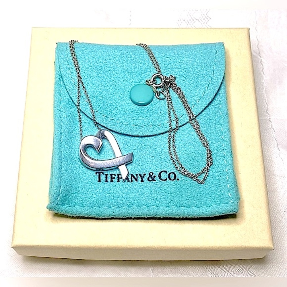 Tiffany & Co. Paloma Picasso® Loving Heart Pendant Sterling Silver Necklace
